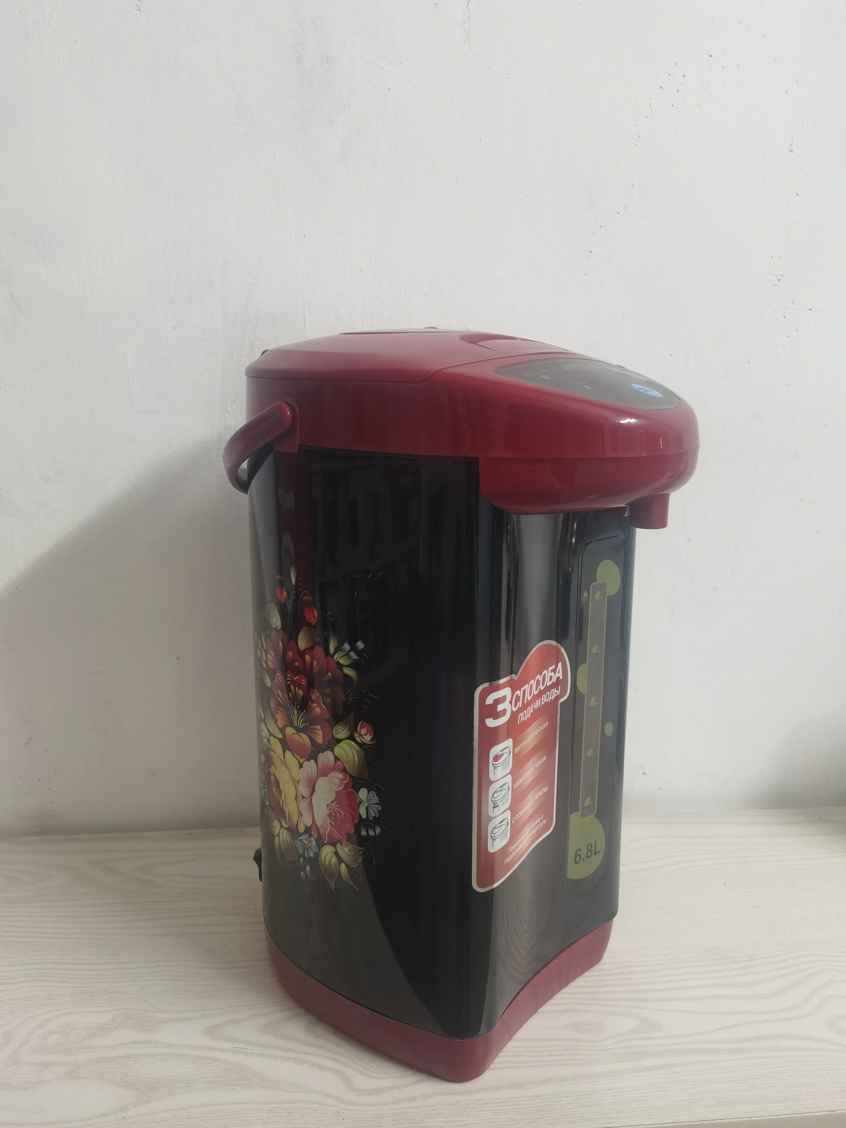 Disinfection water boiler 360 rotatable electric hot pot 3 ways of dispensing with reboil function electric thermo pot