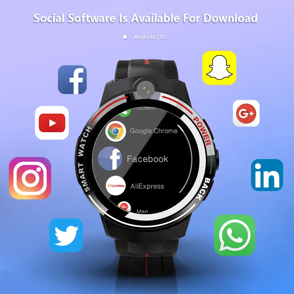 CE Rohs Smart Bracelet Front-Facing Camera Support APP Download wrist smart watch gift sets