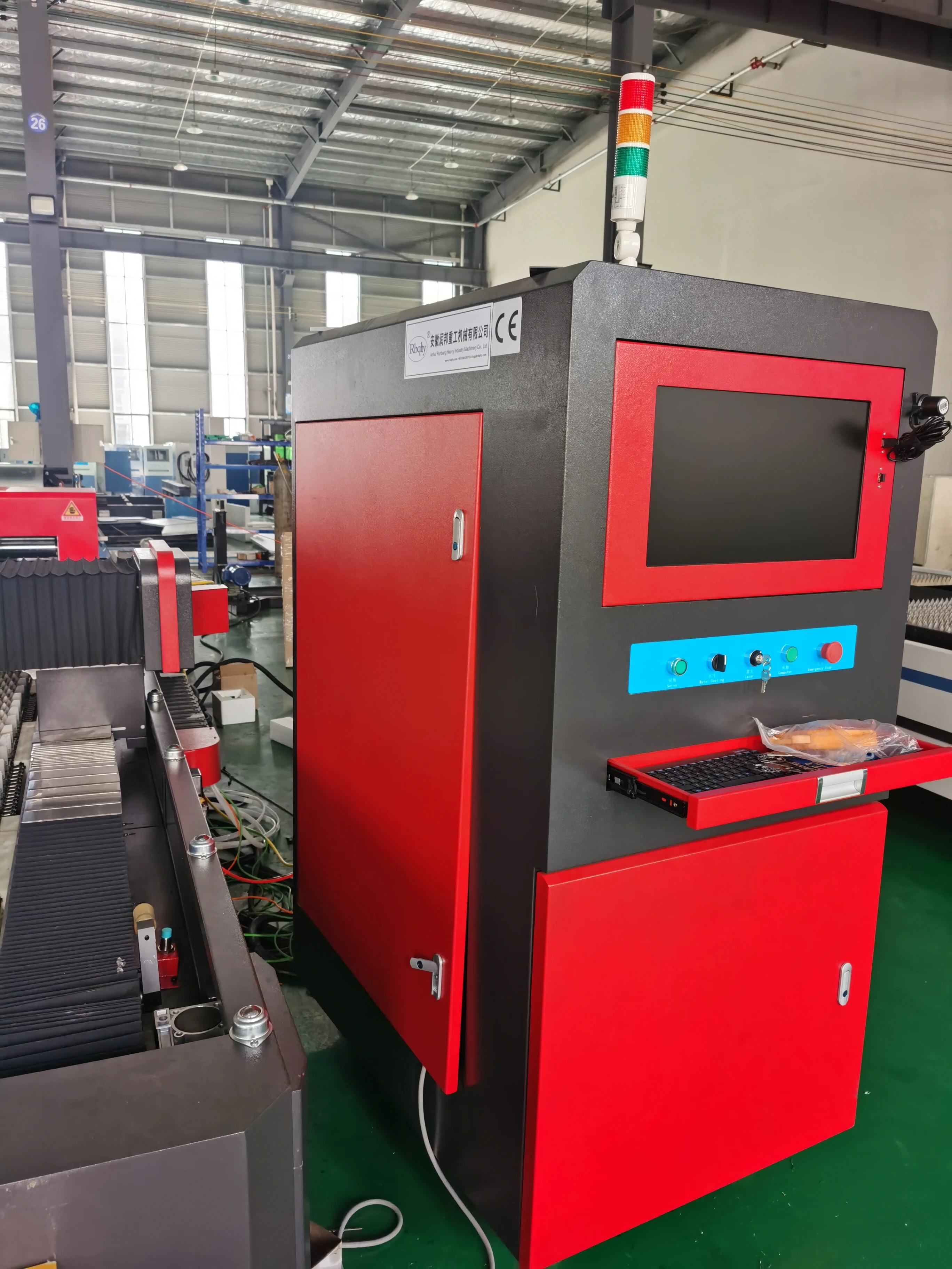Single Fiber Laser Cutting Machine with laser cutting machine one stop processing line