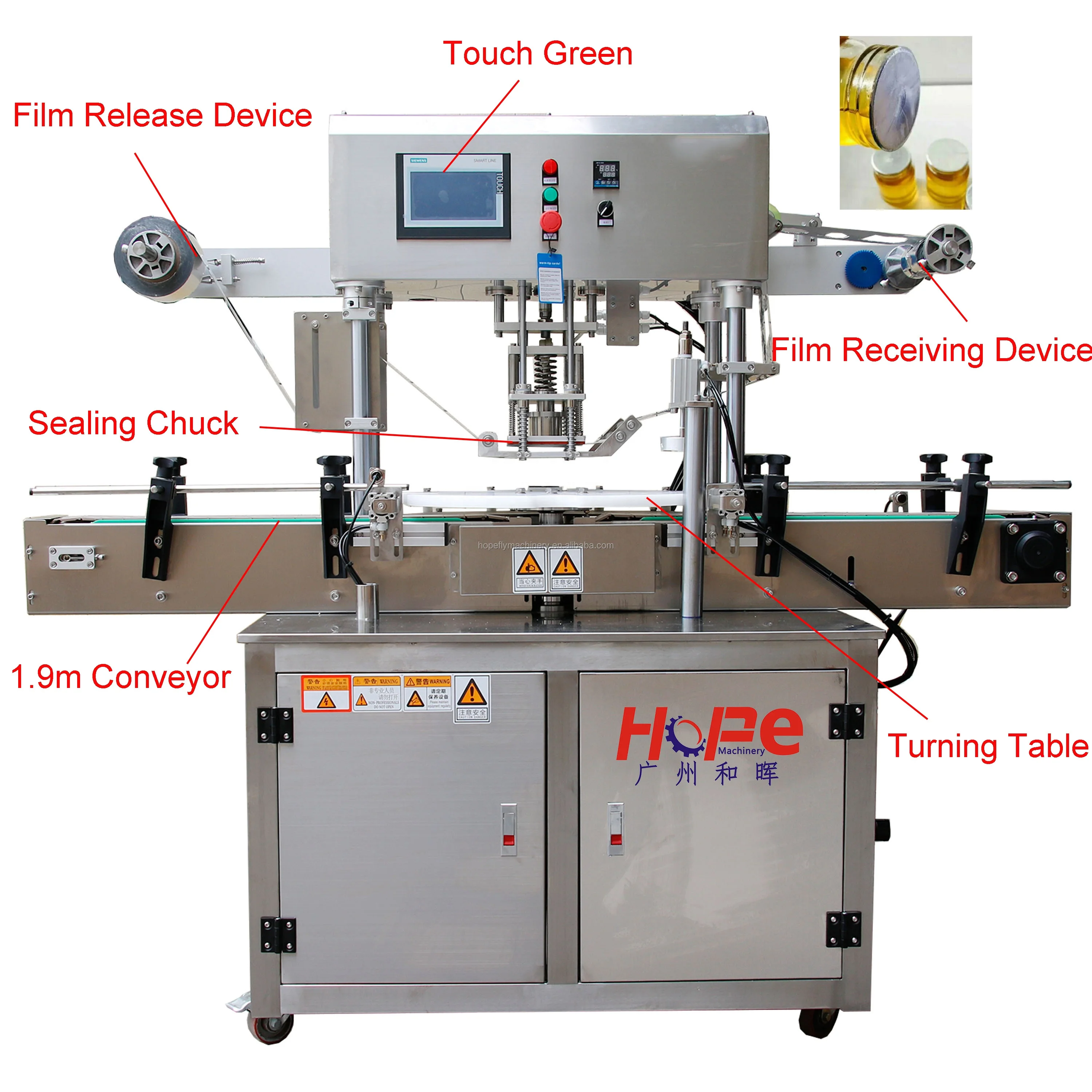 China Manufacture Automatic Food Dry Fruit Roll Aluminum Foil Container Sealer Seal Machine