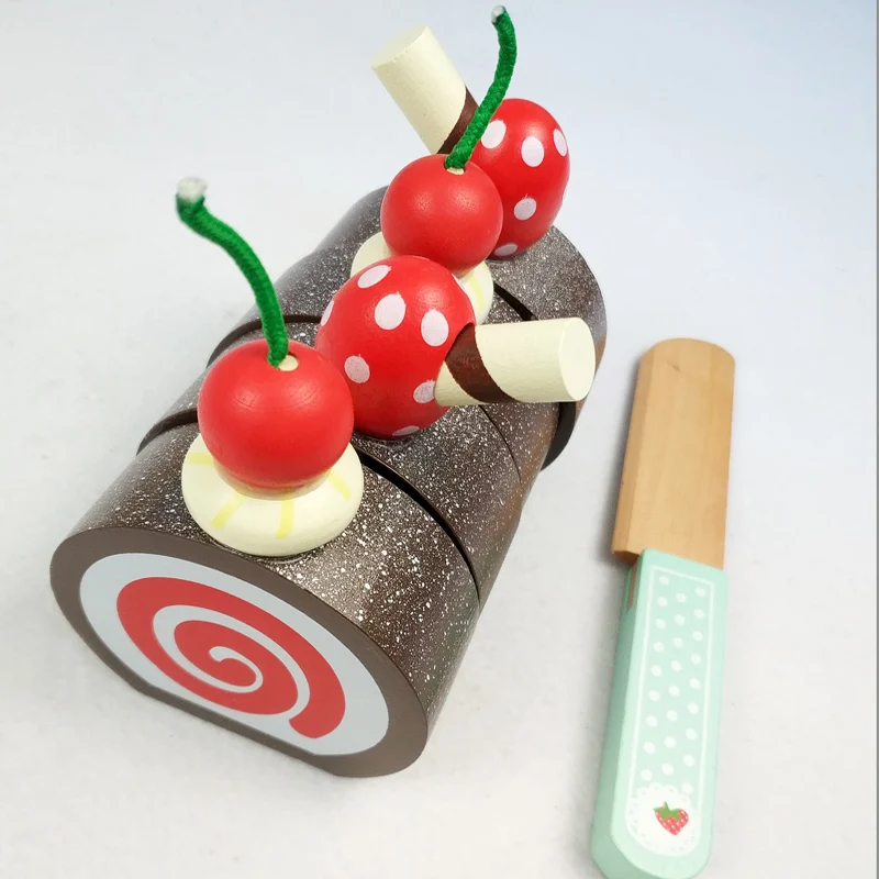 Hot Sell New design lovely Cake Dessert Kids Toys Play Set With Foods