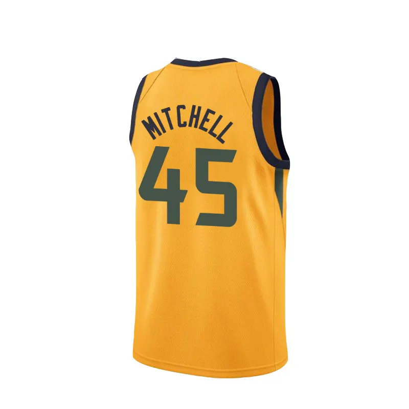 Customized Donovan Mitchell Jersey Design Basketball Shorts Sublimated #45 Donovan Mitchell Basketball Jersey/ Uniform