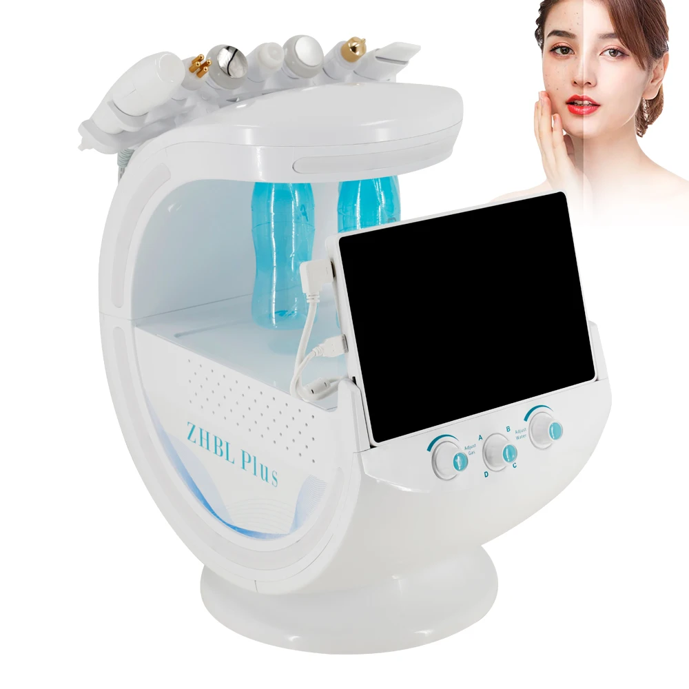 Peroxide hydrogen smart bubble h2o2 hydro dermabrasion oxygen injection jet hidrofacial hydro facial machine