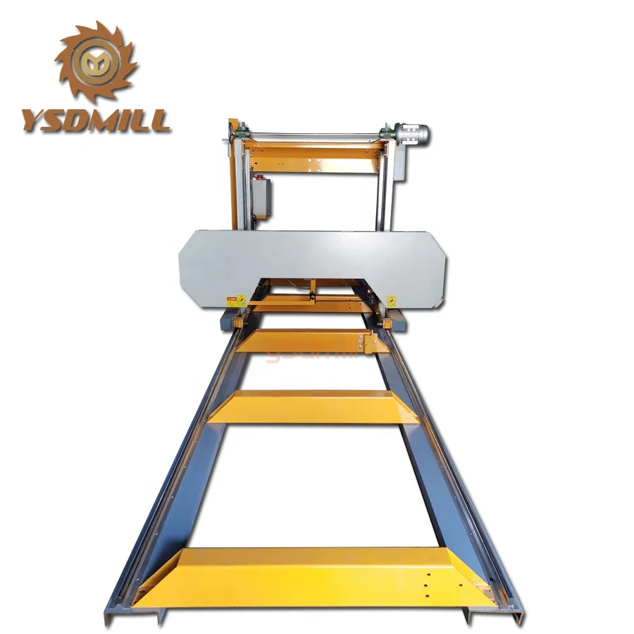 Wood cutting portable horizontal band saw machines for woodworking sawmill