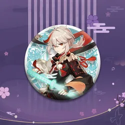 2022 In Stock Kawaii Cartoon Badge Anime 11 Colors Two-Dimensional Fine Flash Matte Tinplate Badge for Gifts