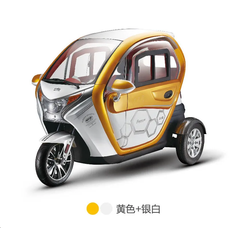 EEC certification  Tricycle mini adult scooter three wheels high-end fully enclosed electric tricycle
