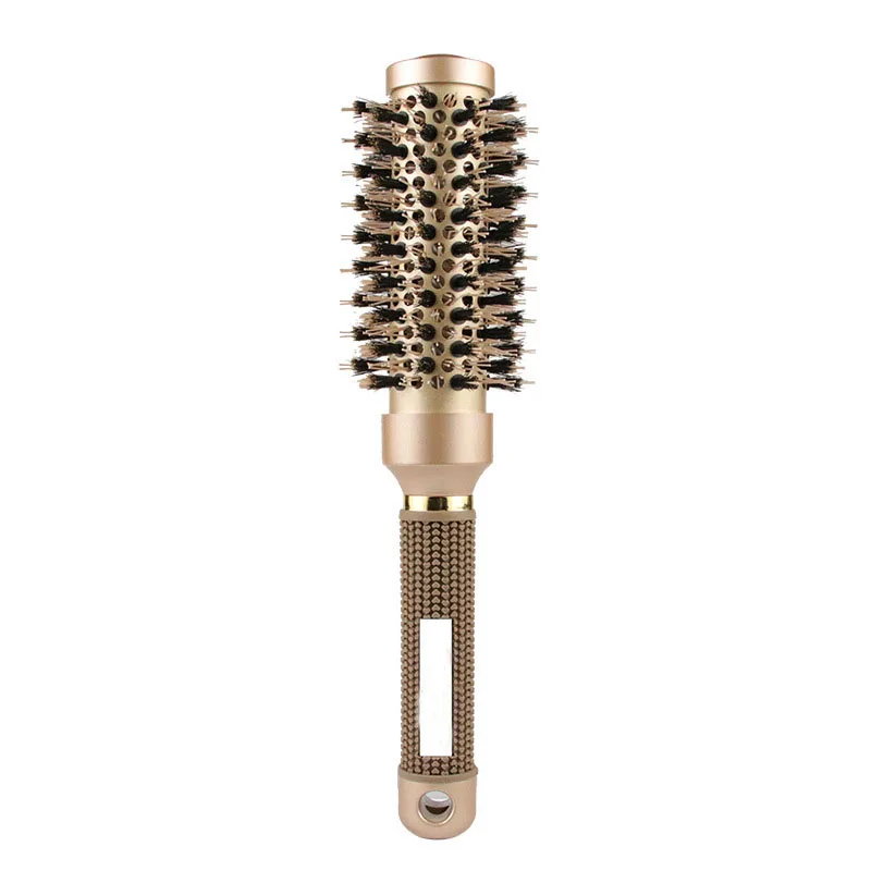 Professional round hair brush nano technology ceramic loop ceramic round ionic hair brush round for drying hair