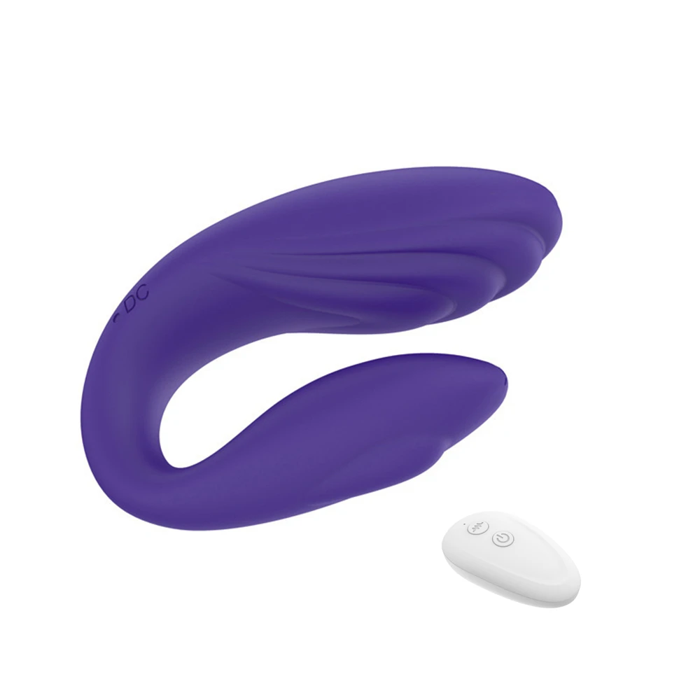 New fashion swan style waterproof USB recharger 10 frequency vibrator two heads couples share clitoris stimulation adult toys