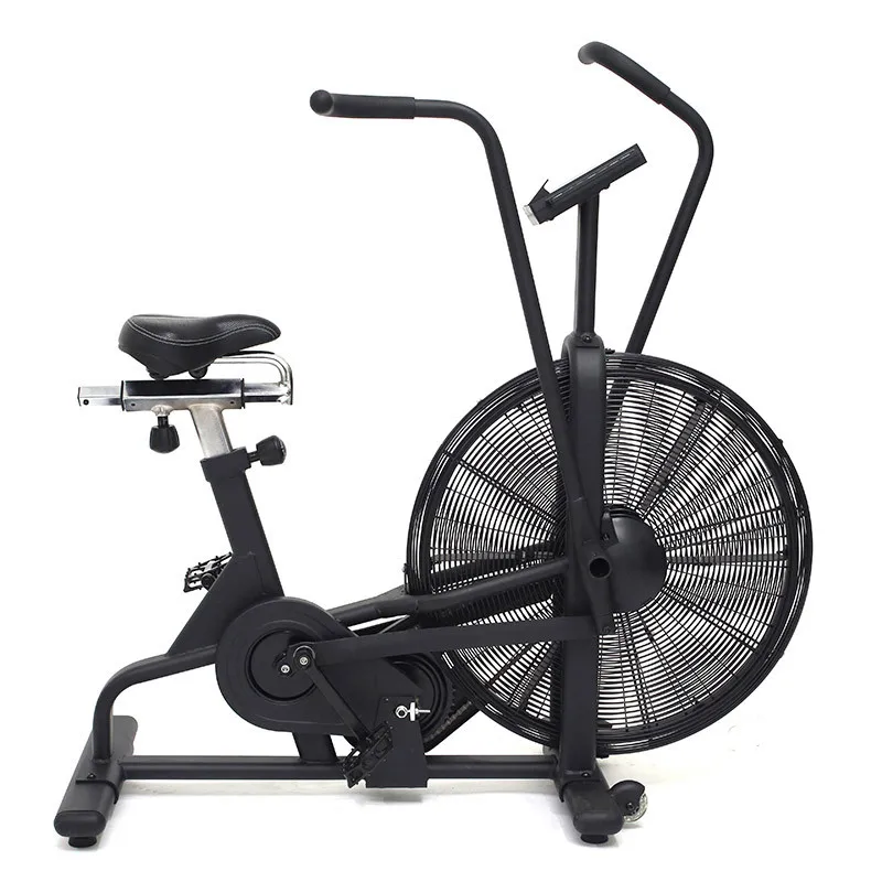 2021 hot sale indoor fan bike  DB-110 cheap airbike  black color speed distance display gym air exercise bike