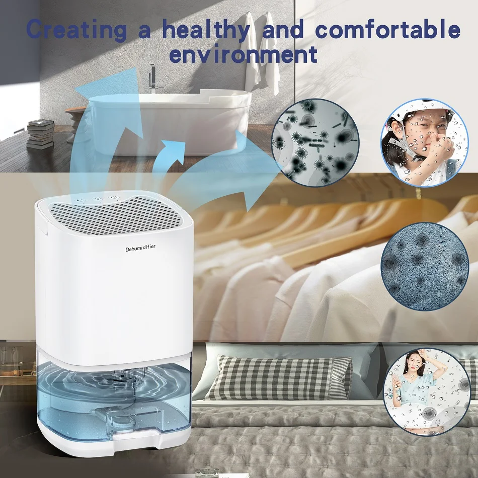 Mini Dehumidifier Help With Drying Clothes Rapid Remove Moisture Indoor Office Handy Easy to Carry 350ML/D