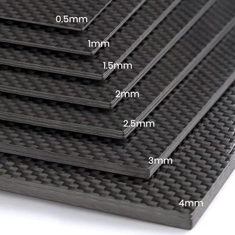 High Quality 0.5-10mm Thickness Carbon Fiber Sheet Carbon Fiber Plate