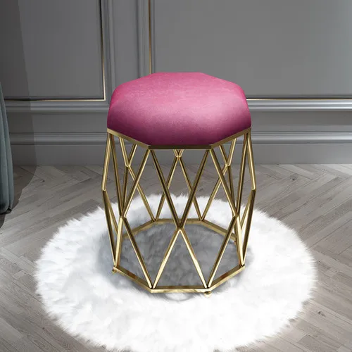 Modern Manicure Makeup Soft Chair Nordic Ins Dressing Stool Home Furniture Shoe Changing Stools Living Room Ottomans