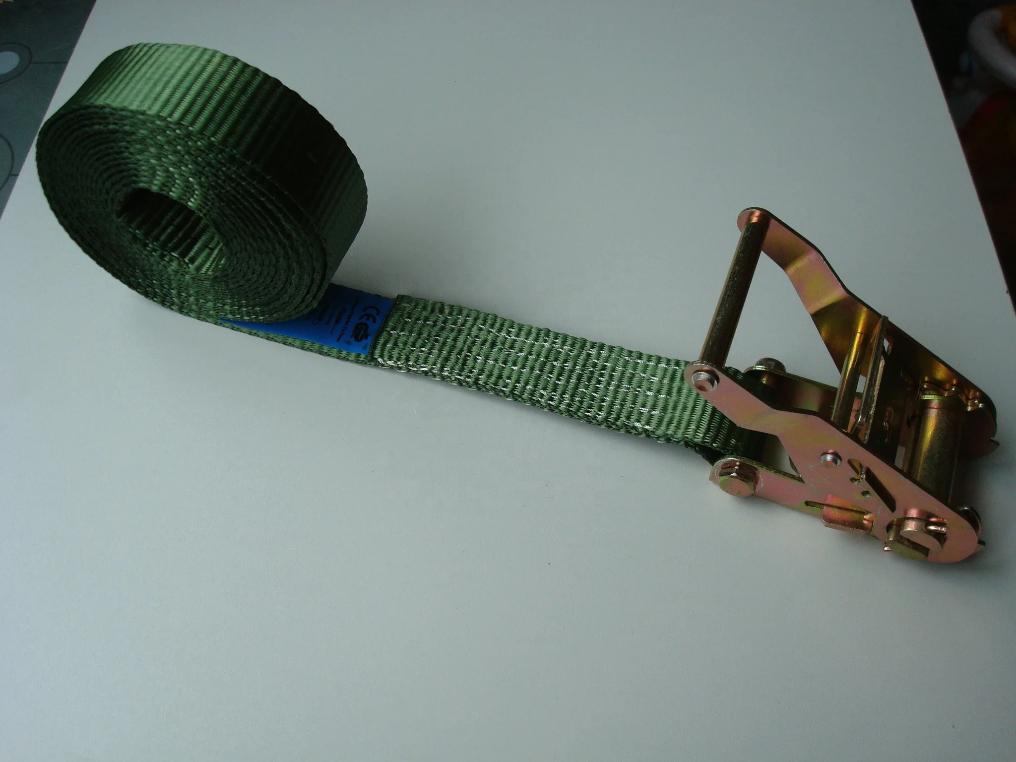 China manufacture new custom durable cargo lashing flexible polyester ratchet straps