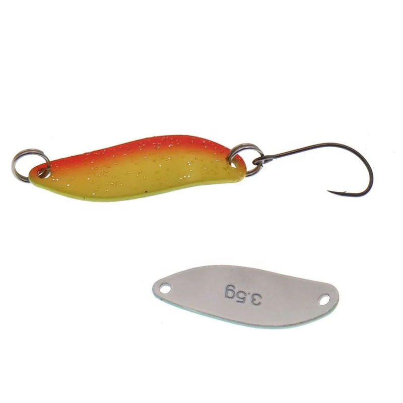 
HISTOLURE 3.5g mini colorful bait fishing baits metal spinner lure trout metal spoon single hook fishing lure 