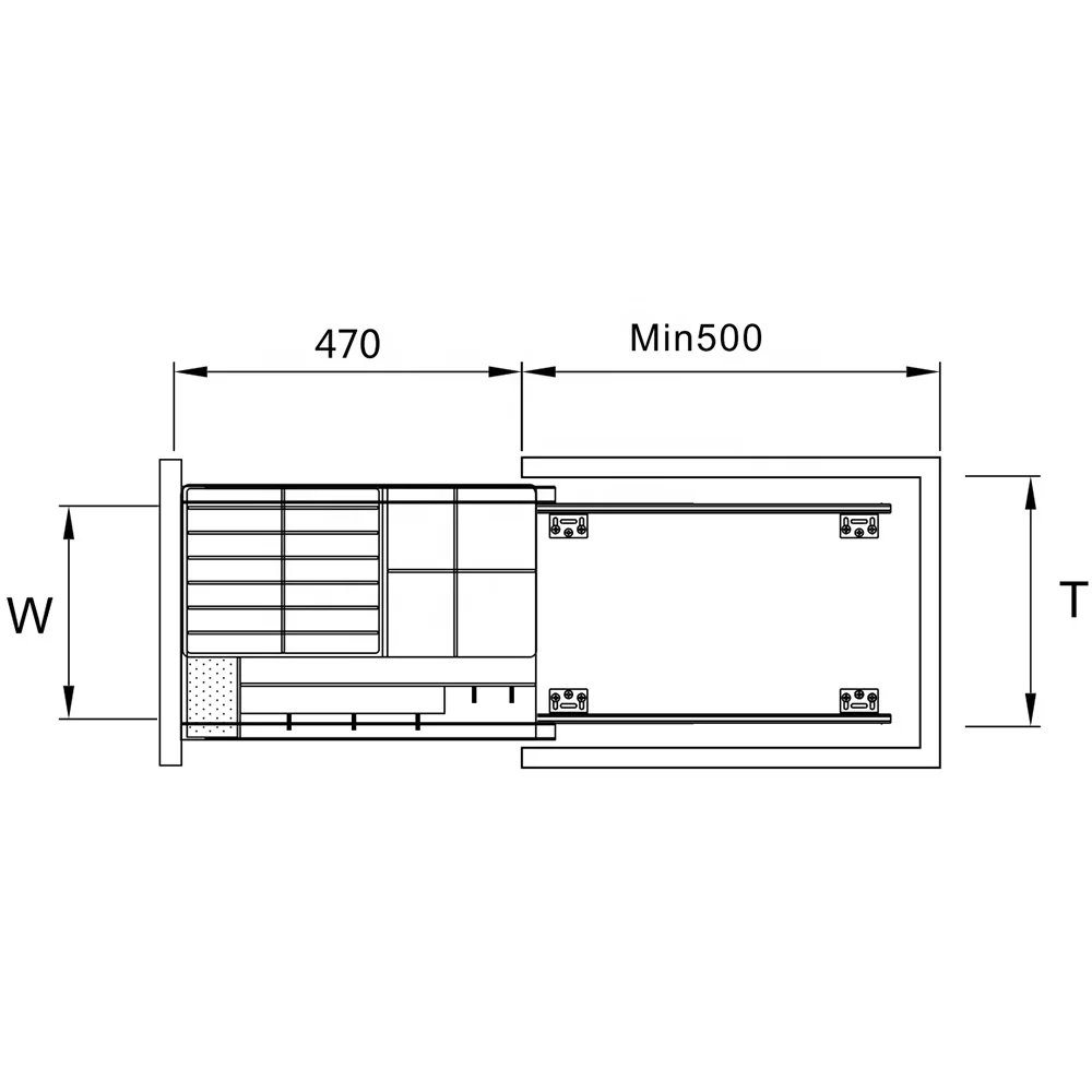 2019 2020 Recommended Product Heavy Gauge Steel High Durability Kitchen Cabinet Sliding Slide Pull Out Wire Basket in Stock