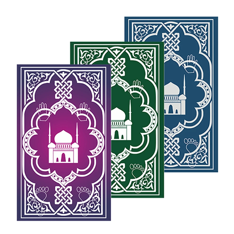 
Eletree foldable poket children inmative namaz leather pocket couple set muslim plastic plain prayer mat 