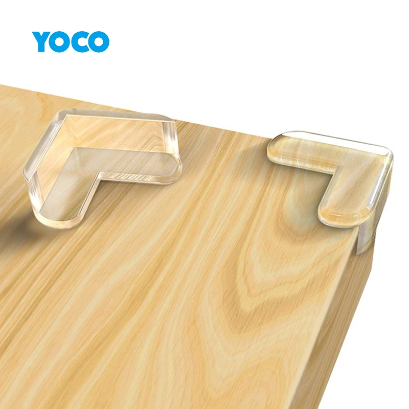 Популярный силиконовый защитный уголок L-образной формы для безопасности детей