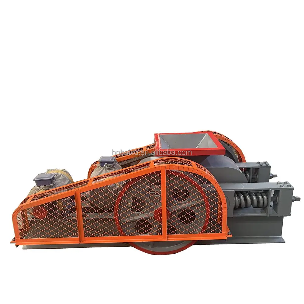 mining industry roll crusher 2pg 250*400 quartz stone double smooth roller crusher machine