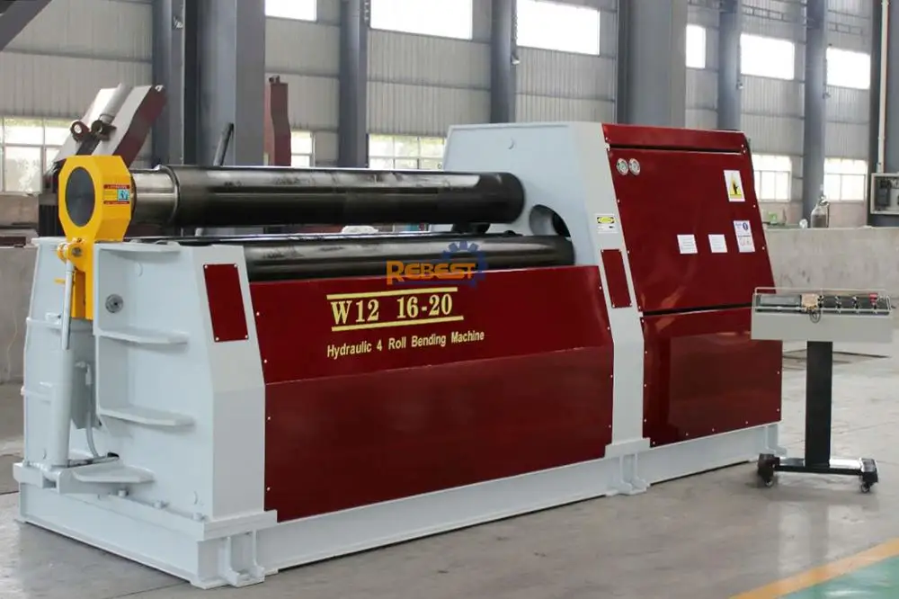 CNC Hydraulic Four Roller Plate Pinch Rolling Machine Metal Stainless Steel Sheet Roll Bending Machine