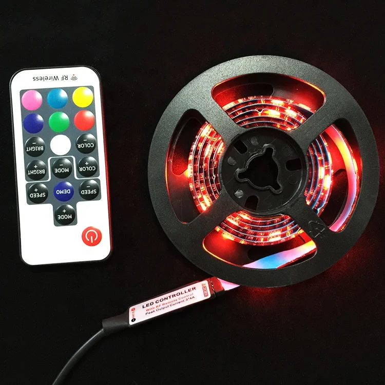 2021 в наличии RGB с регулируемой яркостью симфония USB RF светодиодные полосы света пультом дистанционного управления для дома и наши