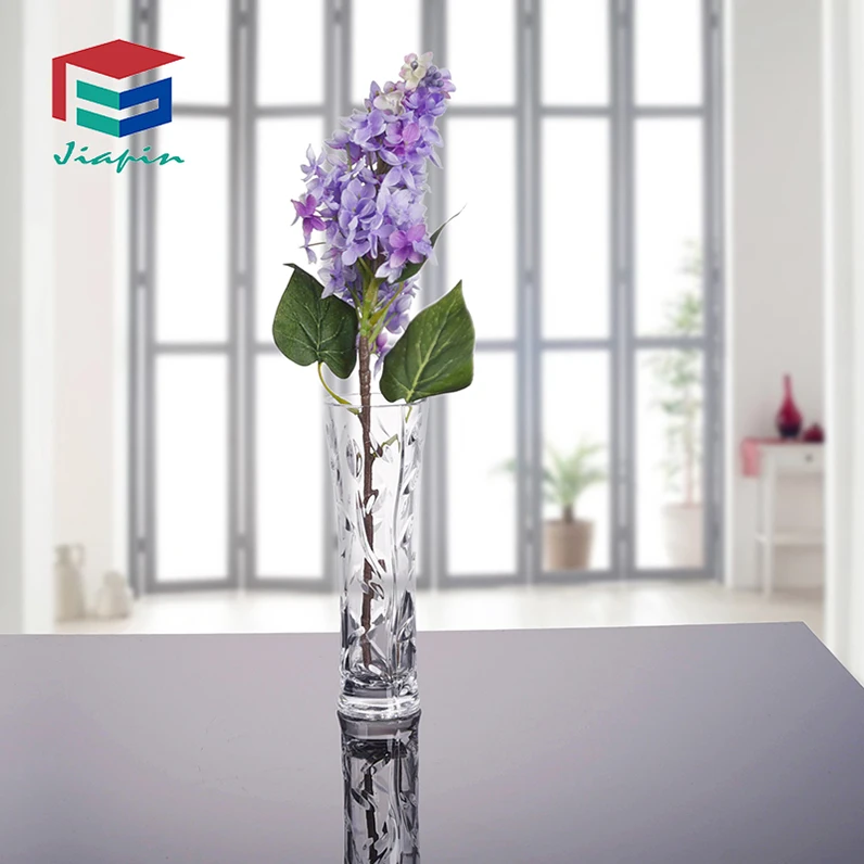 nice plastic flower vase clear plastic flower vases Single Flower Restaurant Decal Plastic Vase