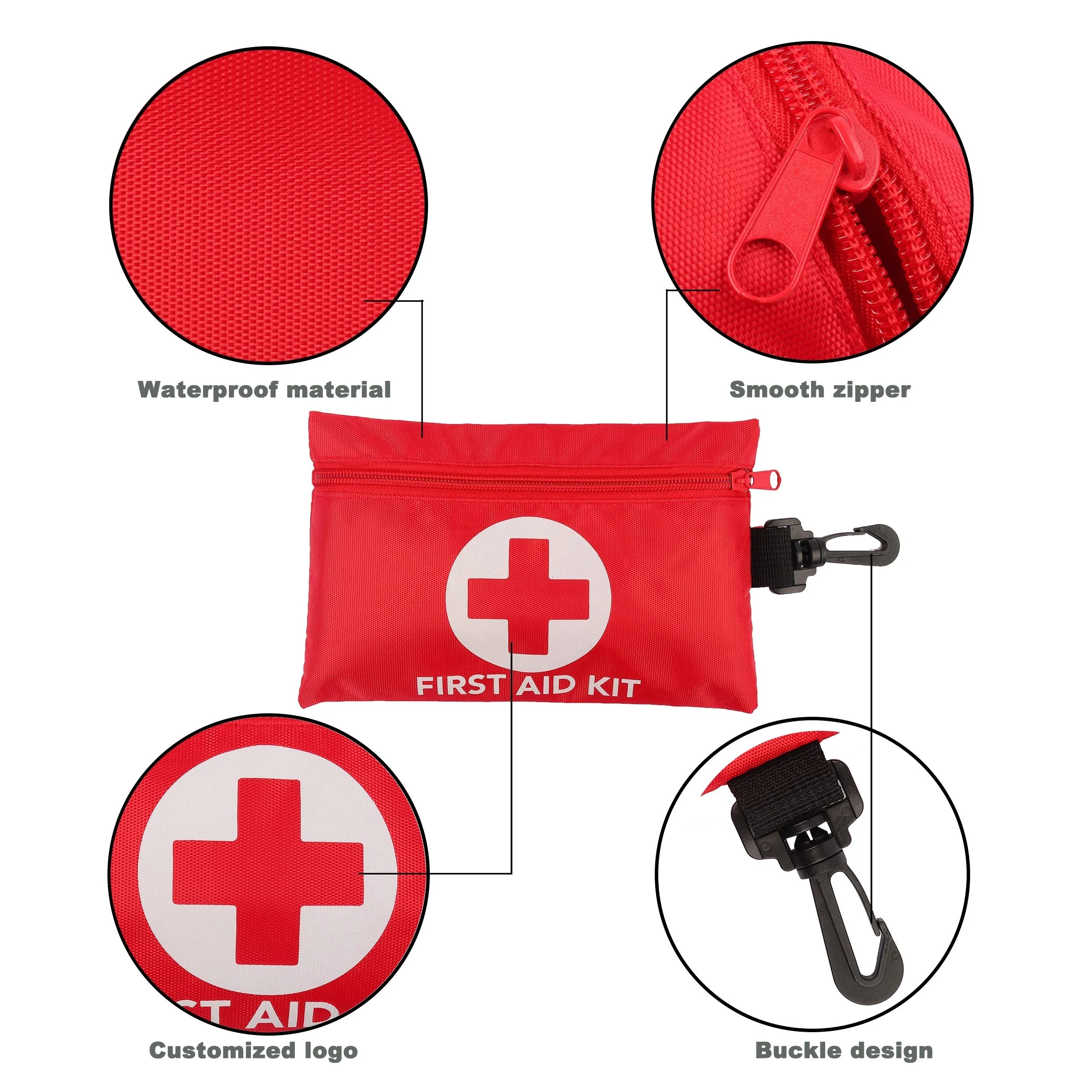 TJD Custom Equipment Mini CE ISO Certified Individual First Aid Kit Small Emergency Bag Kits for Sport Sale multipurpose