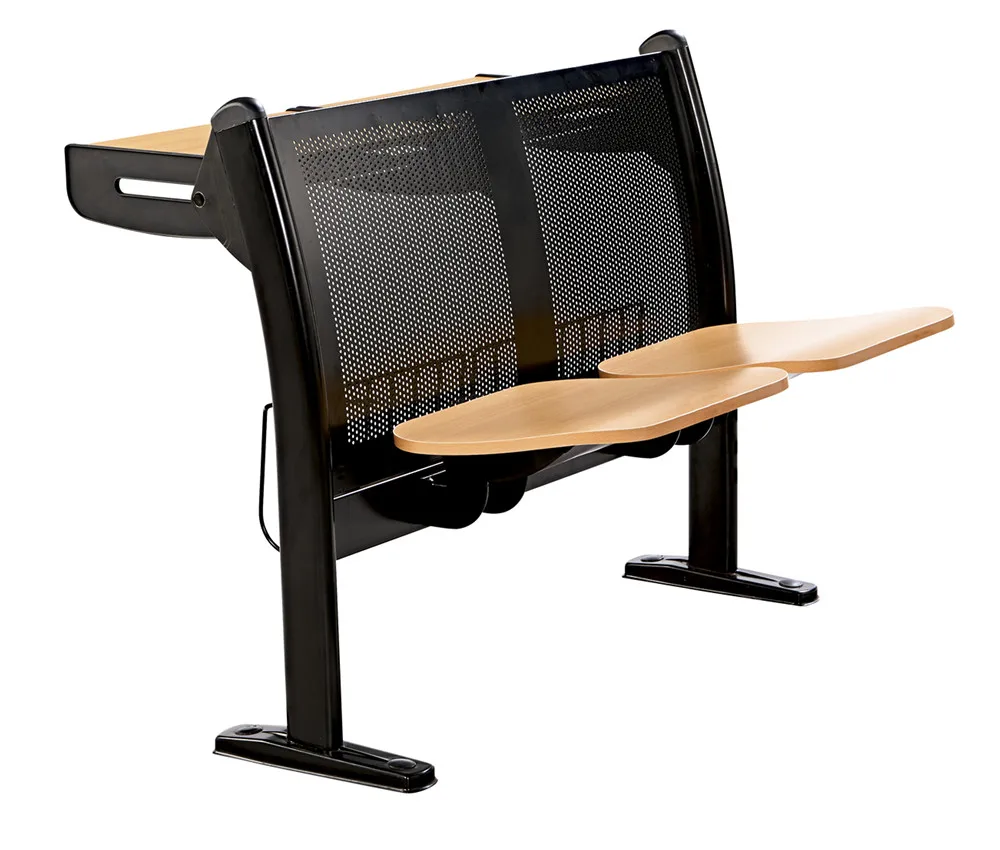 Factory wholesale cheap price lecture hall wooden seating folding retractable wooden university chair