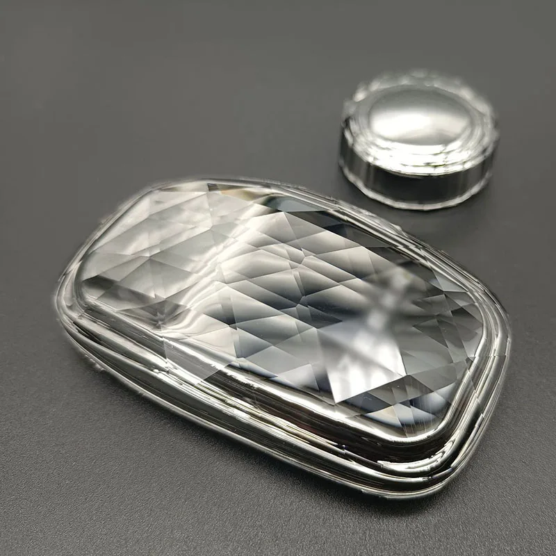 electronic gear handball car manual shift lever cover glass gear shift knob crystal glass