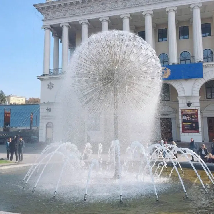 Free design hot selling outdoor stainless steel fountain dandelion shaped fountain
