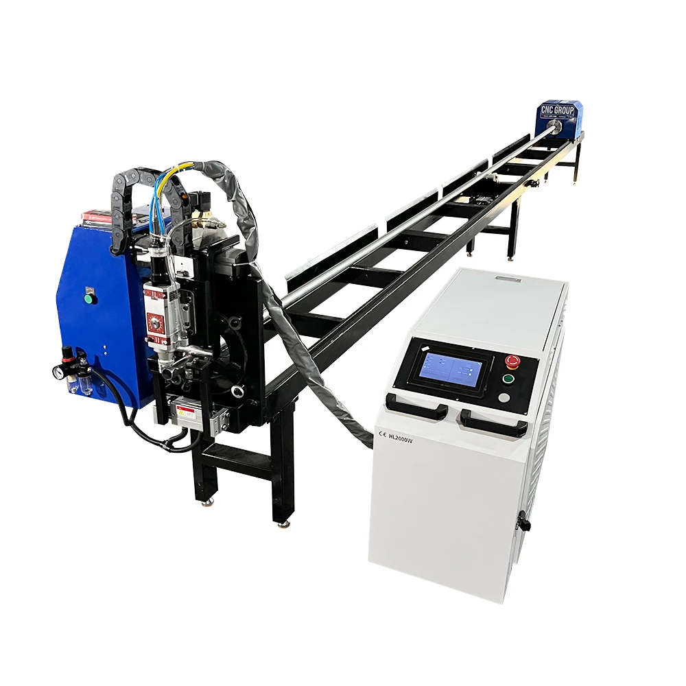 Small automatic tube laser cutting /cnc simple fiber laser tube cutting machine 120mm laser pipe cutting machine