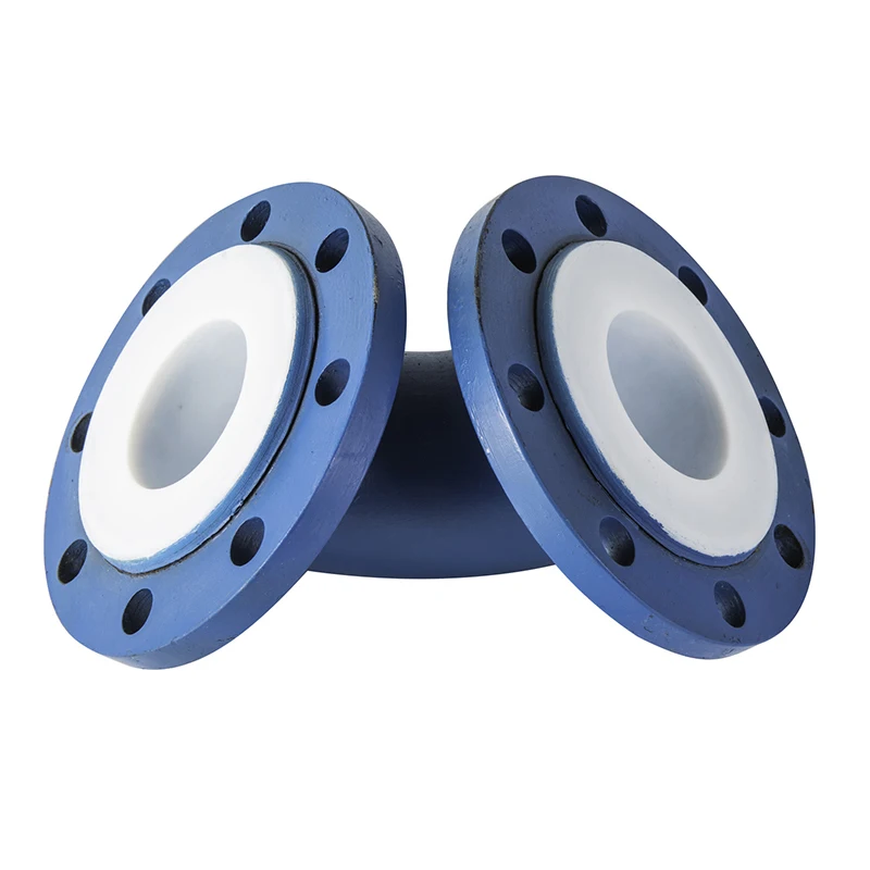 Steel lining PTFE/PFA Anticorrosion equipment Pipe fittings Carbon Steel Plastic PTFE Molded Lined Coated Steel Pipe