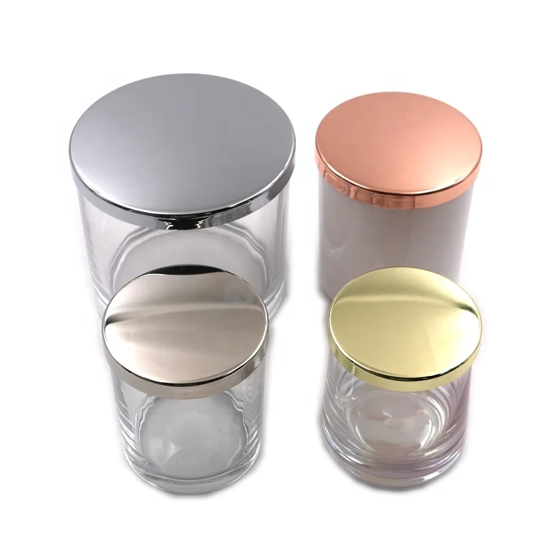 Заводской размер логотипа на заказ черная розовая Золотая серебряная железная крышка стеклянная для