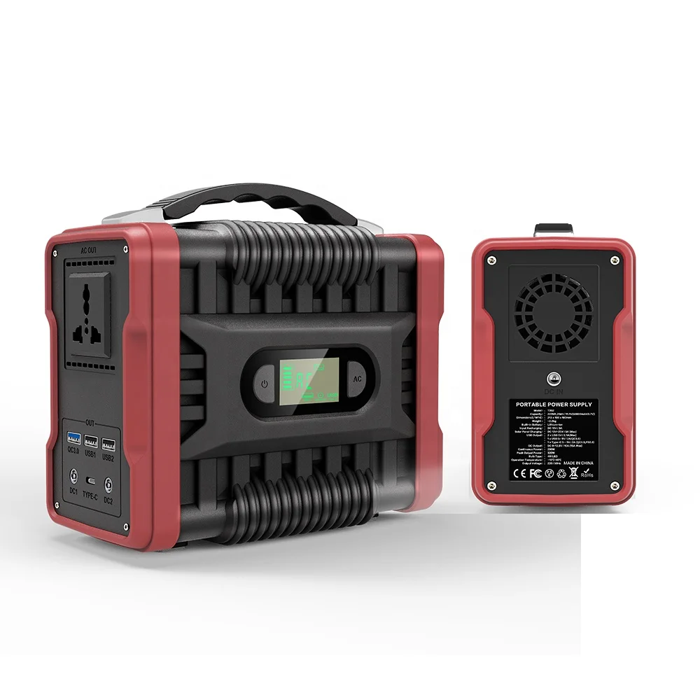 Solar energy systems solar generator compact portable power stations for Fan lighting computer mobile phone home appliances