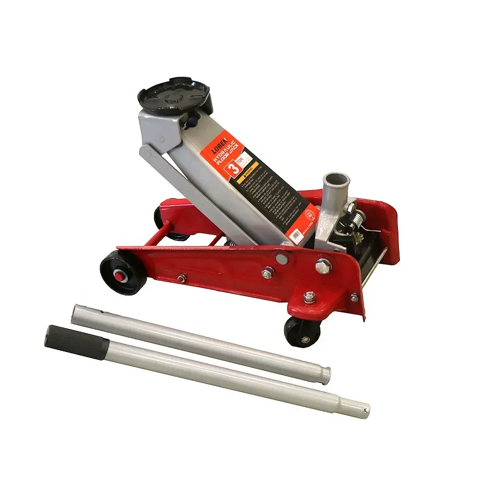 Floor Jacks With Wheels 3T Hydraulic Coolmax Car Floor Jacks Single Quick Lift Piston Pump Foot Pedal Heavy Duty Lifting Rolling