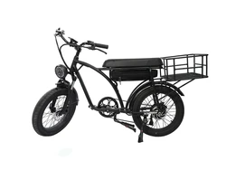 2022 Moto-style Seat Super 48v 500w ES01 73 Fat Tire Electric Cycle Ebike E Bike E Bicycle Electronic Bicycle Electric Bikes