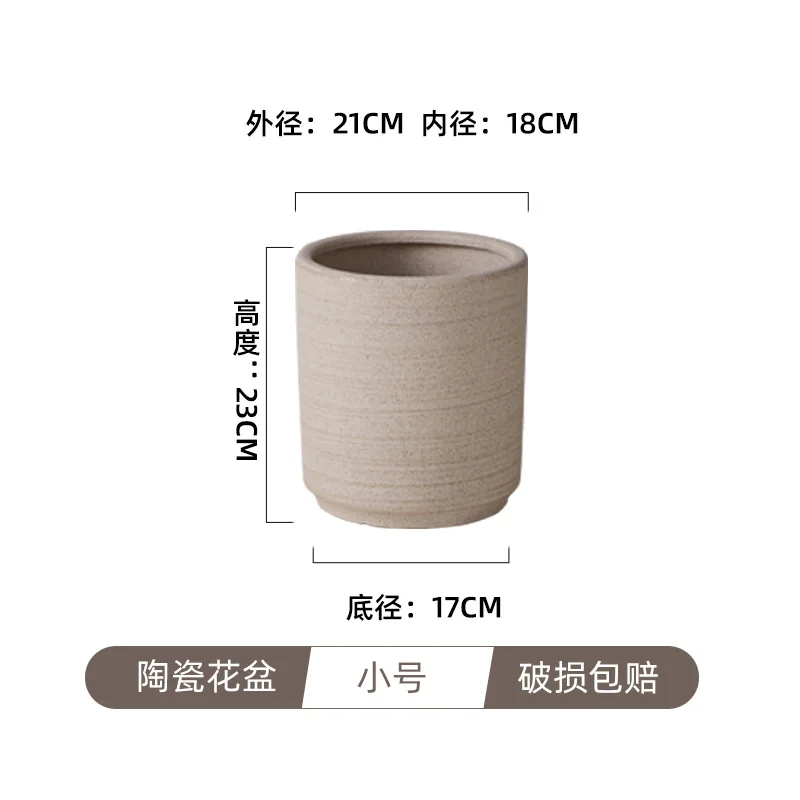 60cm Modern garden ceramic white pot natural seed flower pots large indoor ceramic planter