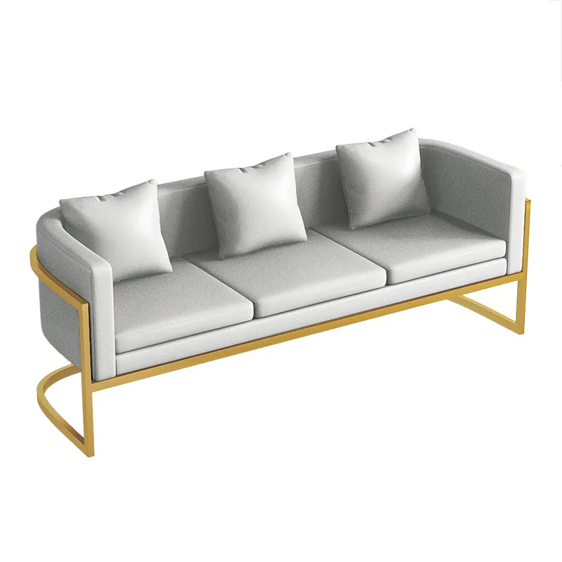 modern design commercial furniture cafe shop cafe table set Reception 1 2 3 seater leather sofa  restaurant sets