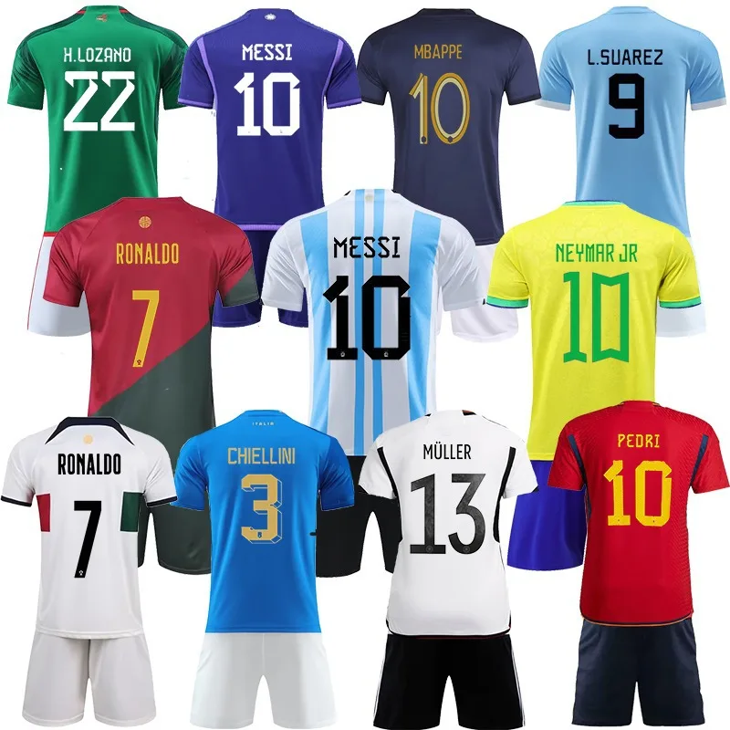 2022 Soccer Jersey Custom Training Uniform Tracksuit Vest Set Full kit Football Wear