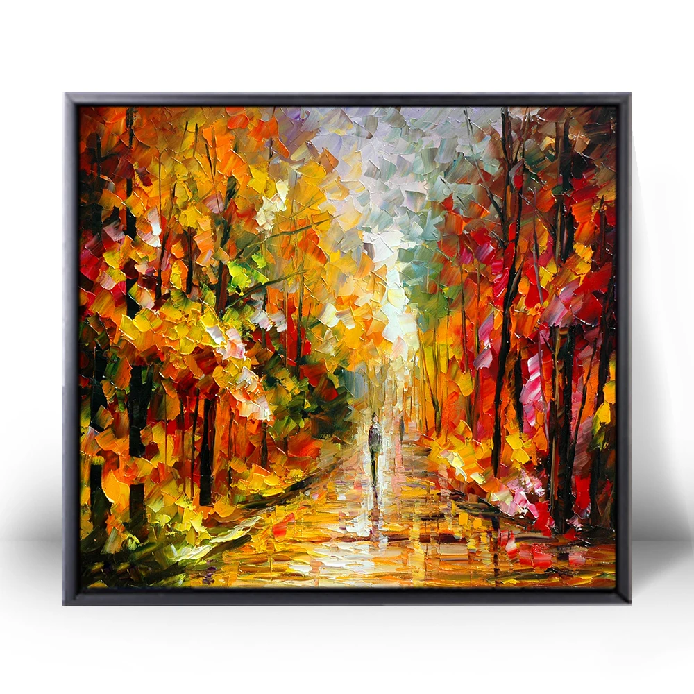Handwork High quality canvas paintings landscape modern wall decor oil painting by hand