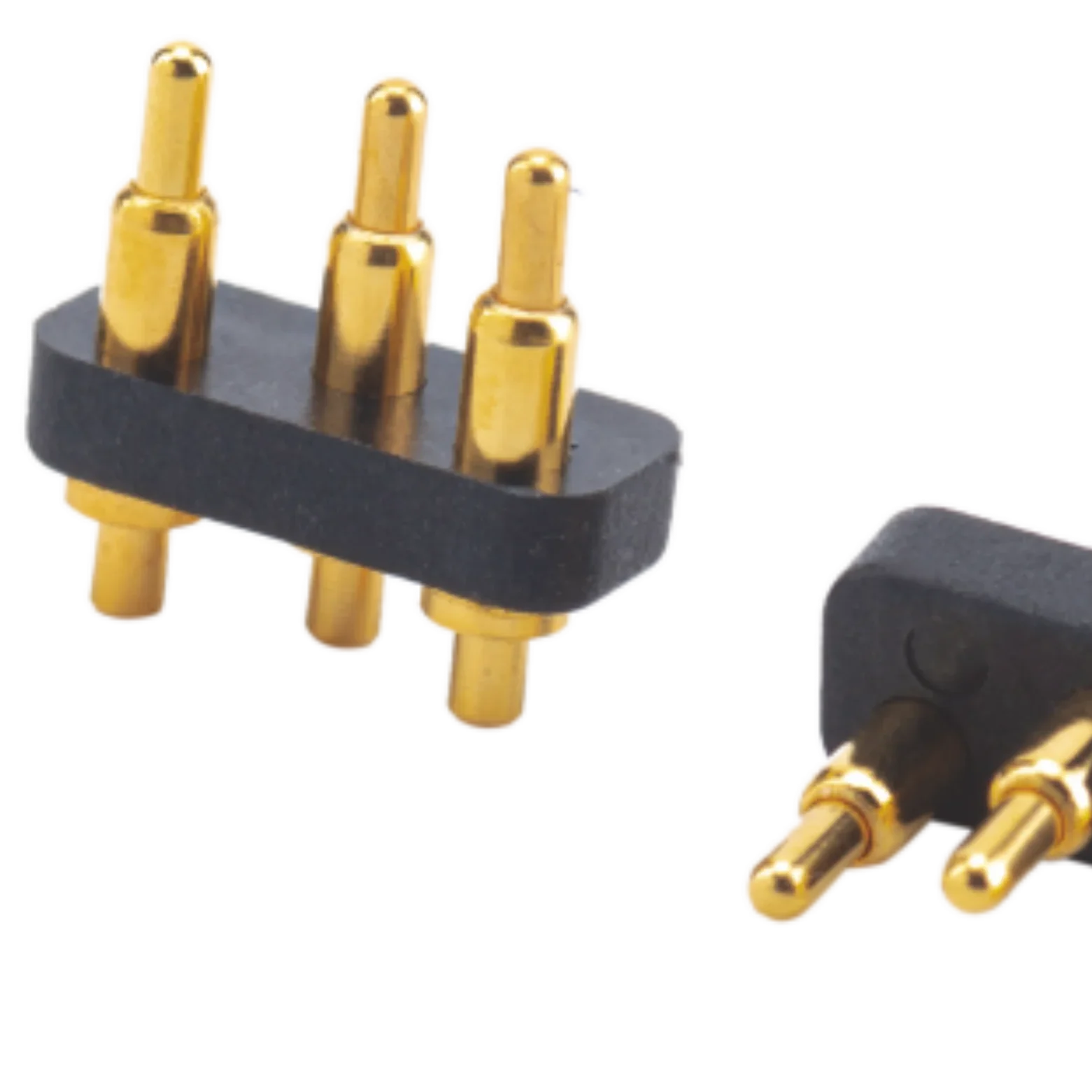 Pogo pin 2.7mm 3pin spring loaded connector Dip Type Height 6.5mm