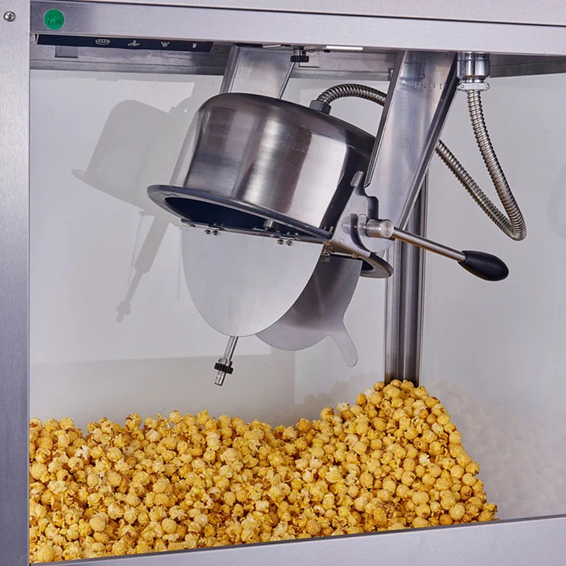 High Quality Corn Popping Drum Food Seasoning Commercial Sweet Mushroom Electric Popcorn Making Machine Price