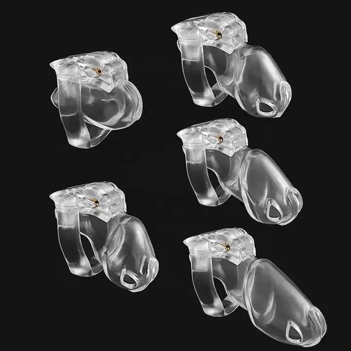 New V4 Resin Chastity Bondage Toy Male Chastity Device Penis Lock Cock Cage