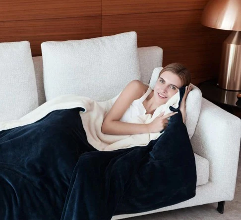 CE/GS/CB/BSCI Certificate Super soft fleece washable hot sale Heated Throw Blanket/ electric over blanket