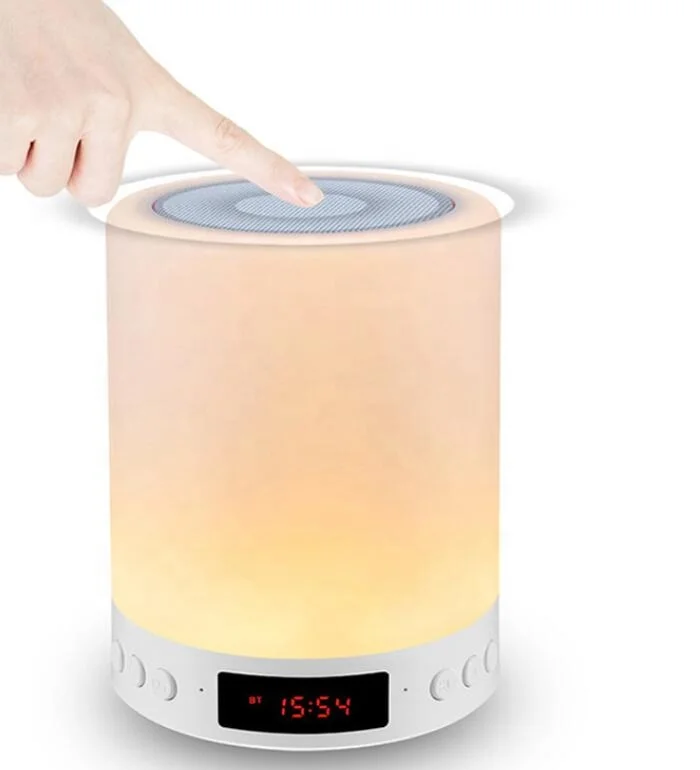 Hot Sale Waterproof Outdoor Party Ring Touch Portable Cube Wireless LED Colorful Lights Speaker