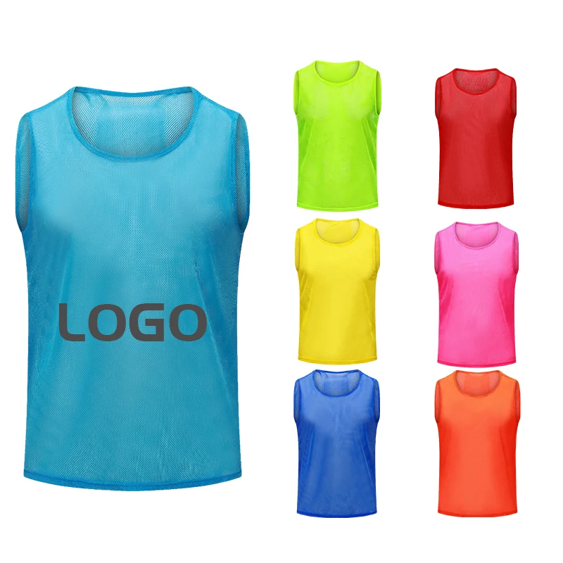 Cheap Customized Mesh Training Vest Football Numbered Sports Vest