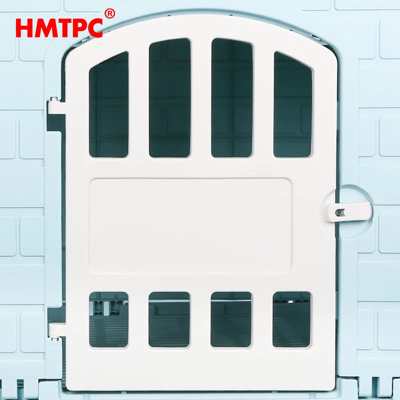 Luxury Outdoor Detachable and Washable PP Plastic Dogs Kennel Pet Cages & Houses for Dog Cat