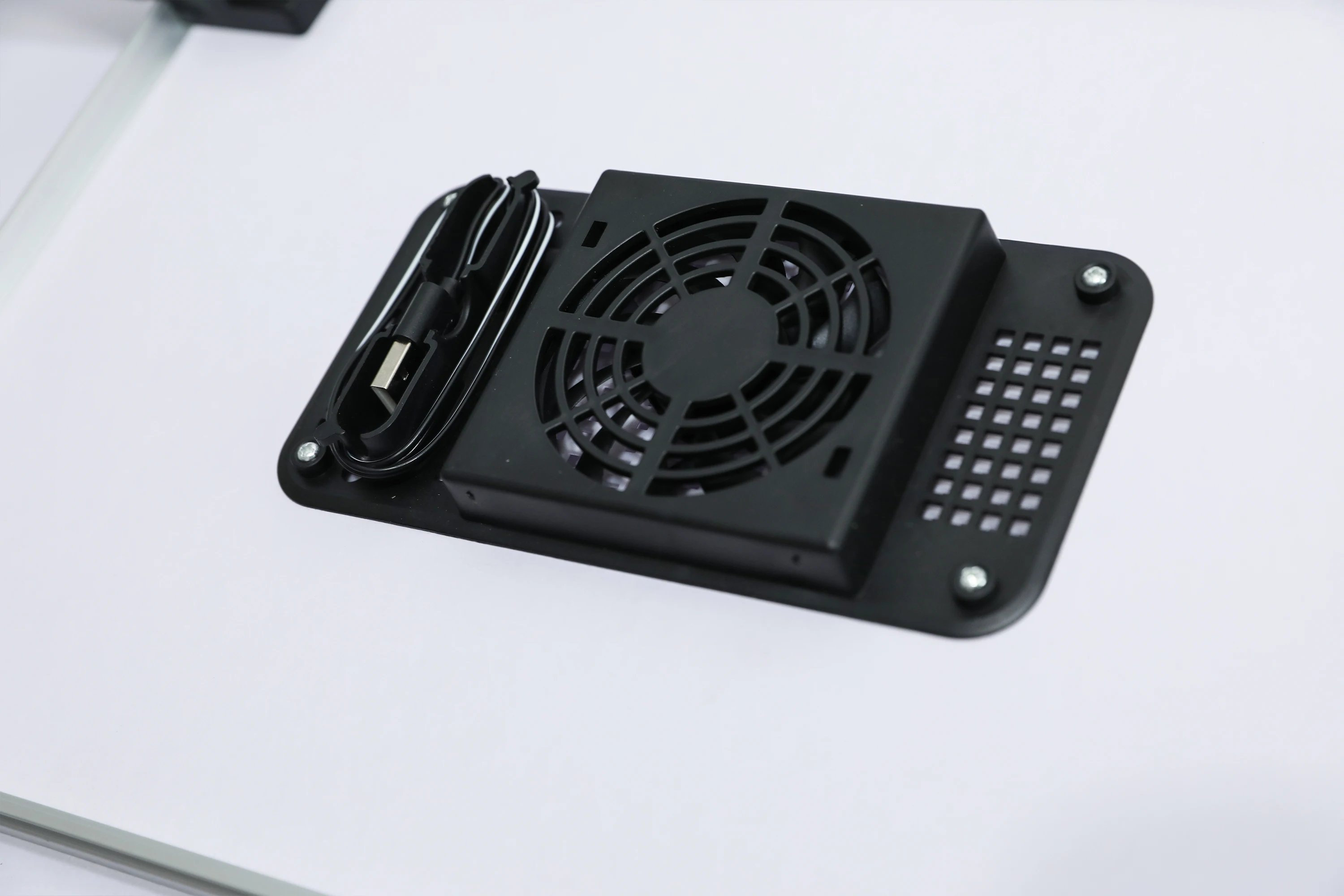 
YL806 wooden + aluminium Hand made lap desk with cooling fan adjustable folding laptop study table for bed and sofa 