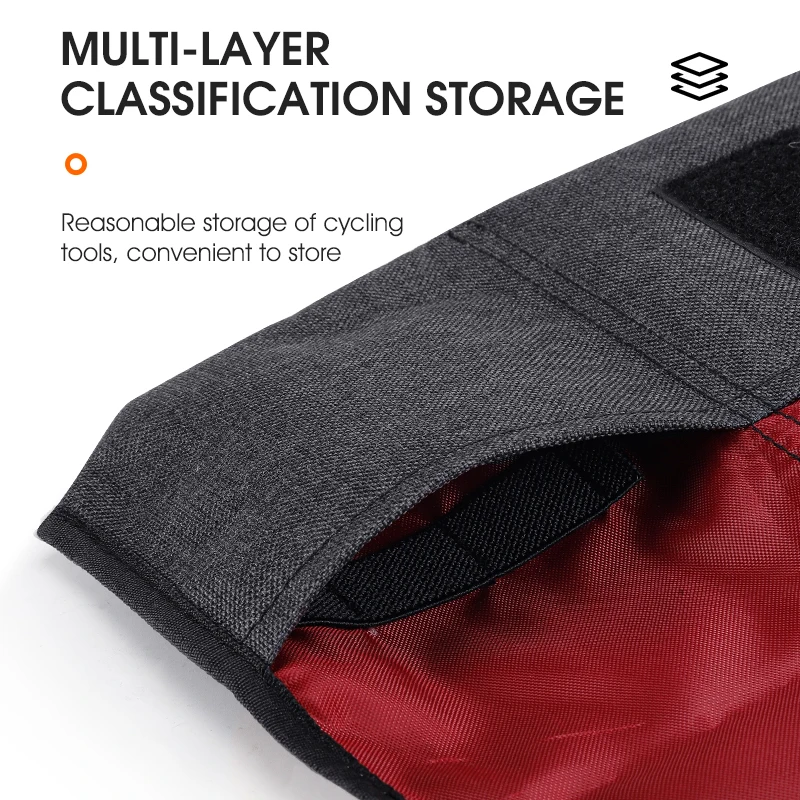 Западный портативный мульти положение установки крюк ремень инструмент для велосипеда сзади сумка складной стойкая к механическим повреждениям ткань велосипедная