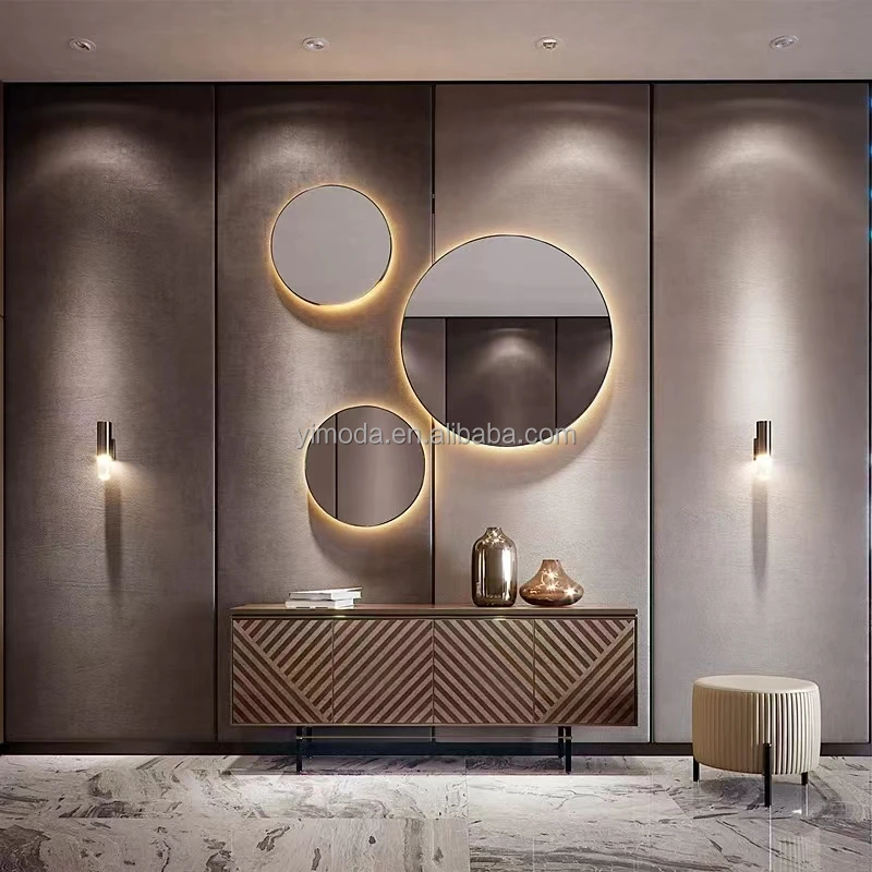 interior Designer furnitures italian luxury design wood frame sideboard with 4 doors buffet storage cabinet sideboard