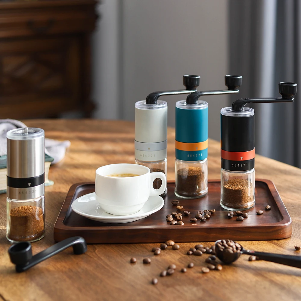 Wholesale High Quality  Top Seller Portable Mini Manual 304 Stainless Steel Coffee Bean Grinder for Coffee